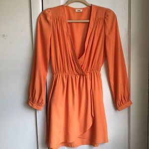 TOBI chiffon long sleeve dress